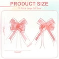 thumbnail image 2 of Large Gift Bow 28x8 Inch, 10 Pack Pull Bows for Gift Wrapping Present Wedding Valentine's Day Decoration, Champagne, 2 of 7