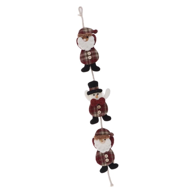 Lindo Personaje Navideño Muñeca árbol Pared Decoración Puerta Decoración para Y Familiares Papá Noel BLESIY escalada figura de santa claus