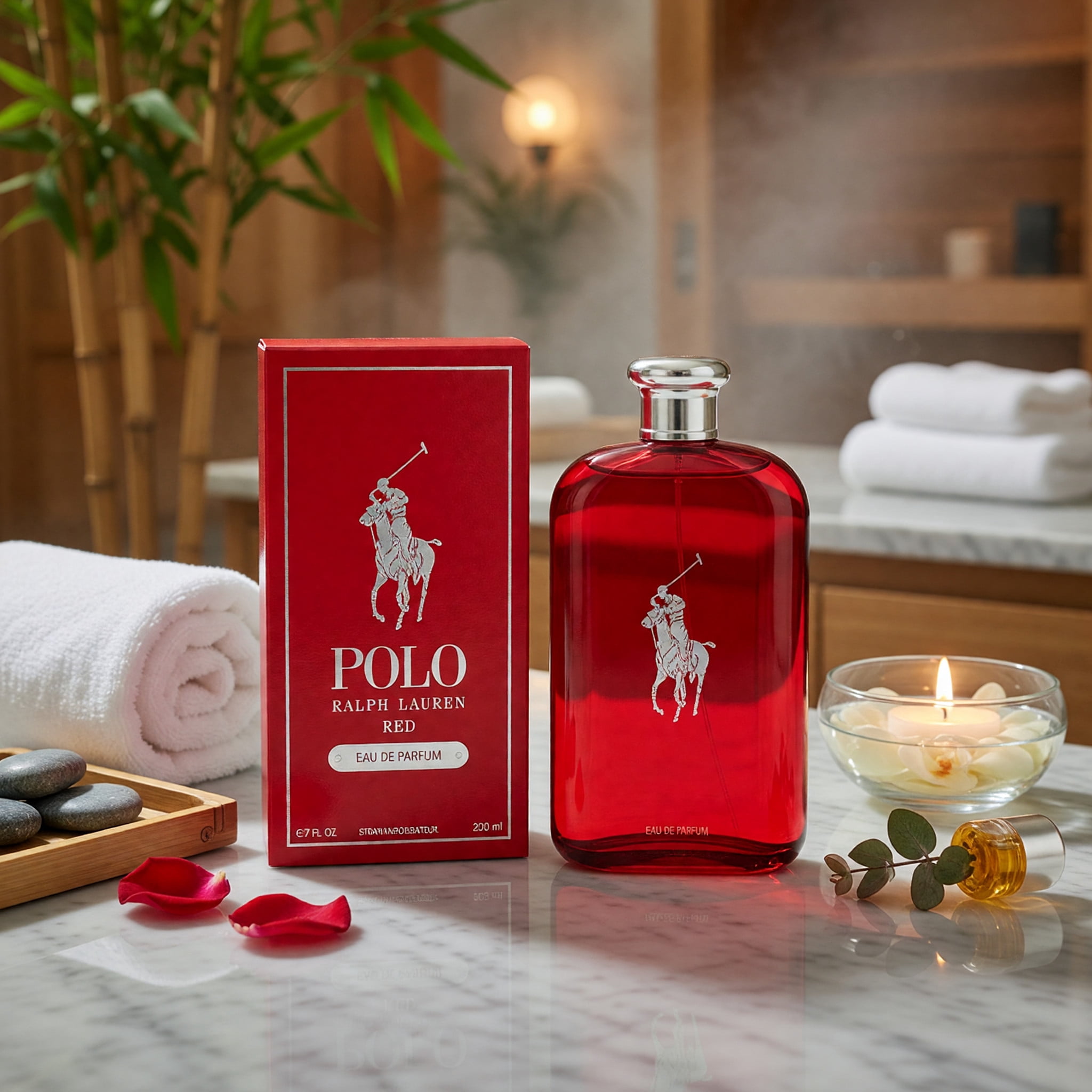 Ralph Lauren Polo Red, 6.7 oz Eau de Parfum Spray, Ginger, Cedar