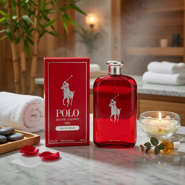 Ralph Lauren Polo Red, 6.7 oz Eau de Parfum Spray, Ginger, Cedar