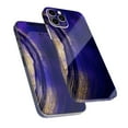 thumbnail image 6 of DesignSkinz Vivid Agate Vein Slice Blue V2 Full-Body Skin Decal Wrap Cover for iPhone 14 Pro, 6 of 9