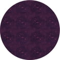 thumbnail image 1 of Ahgly Tapis Rond Lavable en Machine Intérieur Transitionnel Violet, 8 Pieds Rond, 1 of 7
