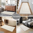 thumbnail image 6 of Softlife Bathroom Rug Soft Absorbent Microfiber Bathroom Rugs Washable Bath Mat,24"x70",Ivory White, 6 of 6