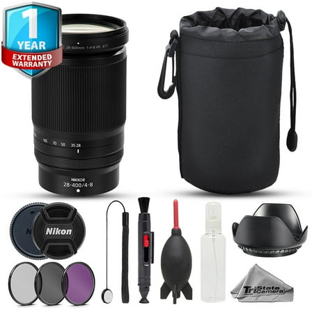 Nikon NIKKOR Z 28-400mm f/4-8 VR Lens - 10pc Advanced Bundle   1Yr Warranty