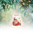 thumbnail image 2 of Hvmvliv Christmas Bell Decorations (3.14x3.14x2.95in) Metal Bells For Christmas Decoration Hanging Christmas Tree Decorations Santa Snowman Bells Christmas Props White-A, 2 of 5
