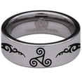 thumbnail image 2 of Triskele Tungsten Carbide Ring, 2 of 9