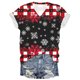 thumbnail image 1 of Blusas de Manga Corta para las Mujeres Causal Cuello en V Camiseta Sólida, Blusas de Verano de las Mujeres para el Hogar Y Diario, 1 of 3