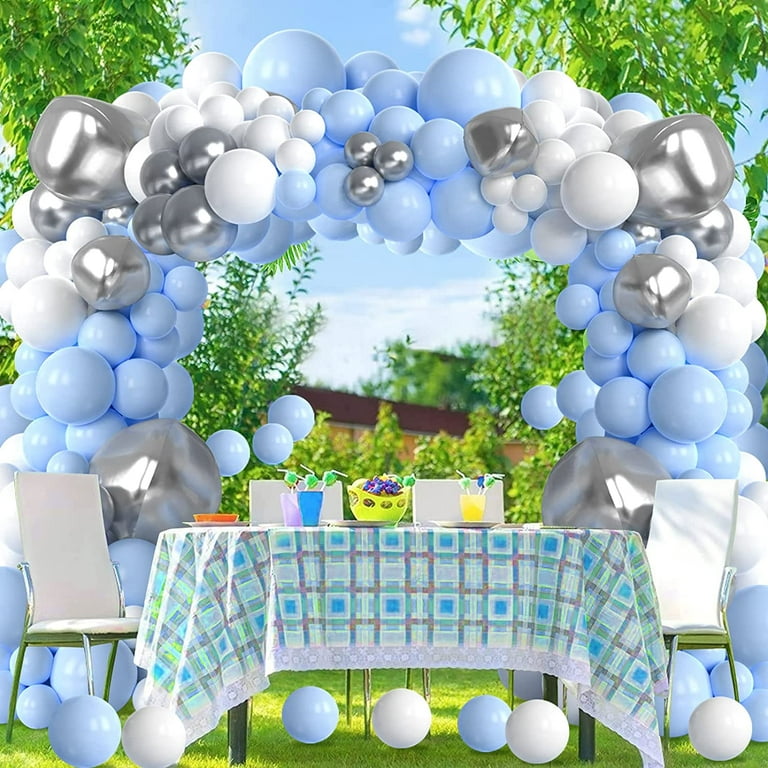 Table Balloon Arch Kit for Different Table Adjustable Balloon Arches Stand  for Weddings & Birthday & Christmas Decoration (White)