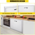 thumbnail image 4 of Qinaqin 1 Stainless Steel Right-Opening Gabinete Puerta 17\, 4 of 6