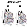 thumbnail image 2 of FORMRS Mini Backpack Purse for Women Travel Daypack Casual Shoulder Bag, Purple Doodle Pattern, 2 of 7