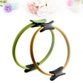 thumbnail image 2 of Shisuyan 1Set Pilates Resistance Ring Circle Khaki Warm-up Tool for Home Exercise and Fitness, 2 of 9