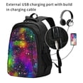 thumbnail image 2 of Easygdp Bright Universe Mochila para Laptop de Viaje con Puerto USB, Mochila para Laptop con Puerto de Carga USB para Mujeres y Hombres, 2 of 7