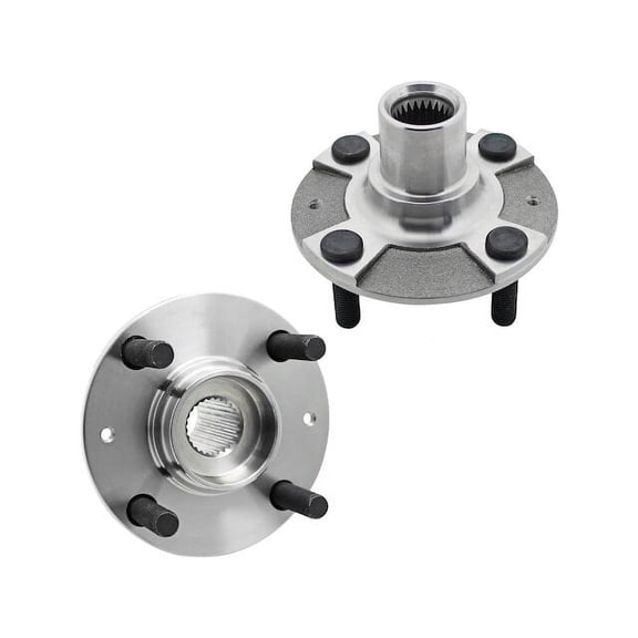 Front Wheel Hub Set - Compatible with 2012 - 2017 Kia Rio 2013 2014 2015 2016