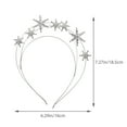 thumbnail image 3 of Miangastore 1 Pce Bandeau Étoile Pailletée Décor Cheveux Élégant Strass Bijoux pour Femmes Filles, 3 of 9