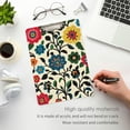 thumbnail image 3 of FORMRS Acrylic Clipboard with Low Profile Clip Standard A4 Letter Size, 12.5" x 9", Vibrant Floral, 3 of 8