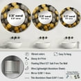 thumbnail image 4 of Designart "Mellow Umbrella Skyscape" Sky Rund Mirror For Wall Decor - Large Yellow Round Printed Mirror -Traditional Round Living Room Mirror - 36" x 36", 4 of 6