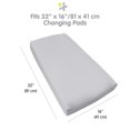 thumbnail image 6 of BreathableBaby Waterproof Cover, For 32" x 16"/81 x 41 cm Changing Pad, Gray (2-Pack), 6 of 7