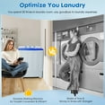 thumbnail image 4 of Dawmilon Portable Twin Tub Washing Machine, 28 lb Capacity with Drain Pump, Compact Washer for Apartments, Dorms & RVs, Blue, 4 of 7