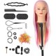 thumbnail image 1 of Female Mannequin Head 4 Colors Silky Glossy High Temperature Hair Doll Head Hair Styling Training Model, 1 of 5