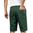 thumbnail image 6 of Men's Casual Chino Shorts Loose Fit Thin Breathable Summer Work Pants, Cotton-Spandex Elastic Waist Quick Dry Business Office Daily Wear Activewear Essentials | JASKFLY,Army Green L, 6 of 6