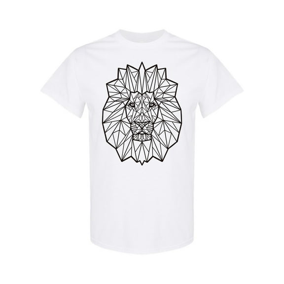 Lion Geometric Design T-Shirt Men -Image by Shutterstock, Male x-Large