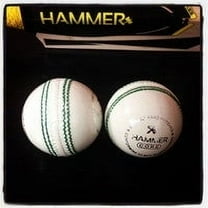 Hammer Core White Cricket Ball - Junior Size 4 3/4 OZ (Pack of 1)