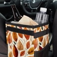 thumbnail image 6 of Thanksgiving Leaves Foldable Car Garbage Can with Lid, Leak-Proof Mini Trash Can, Hanging Storage Bag for Car, 6 of 6