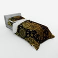 thumbnail image 2 of Ambesonne Mandala Bedding Set 3 Pcs, Boho Paisley Folklore, Twin XL, Charcoal Grey Mustard, 2 of 2