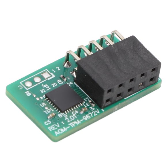 TPM 2.0 Module Trusted Platform, 10Pin SPI AOM TPM 9672 TPM 2.0 Module for 10pin TPM Header
