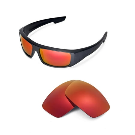 Walleva Fire Red Polarized Replacement Lenses for Spy Optic Logan Sunglasses