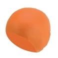 thumbnail image 1 of Gorros de natación de silicona impermeables únicos 1 Pc Naranja, 1 of 5