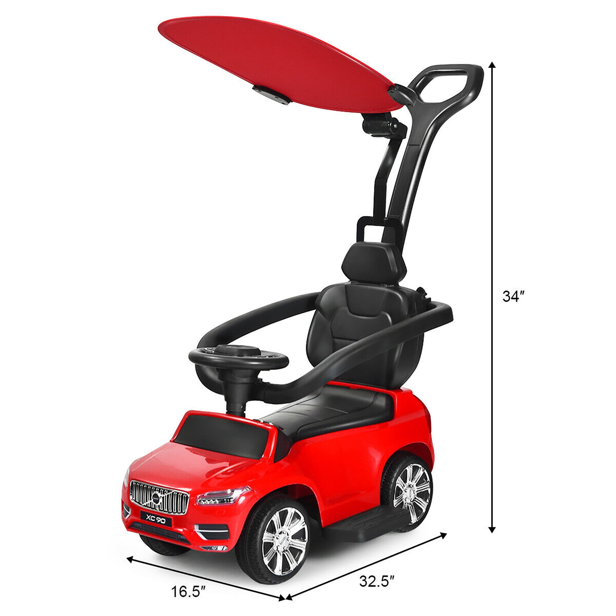 audi push buggy with canopy instructions