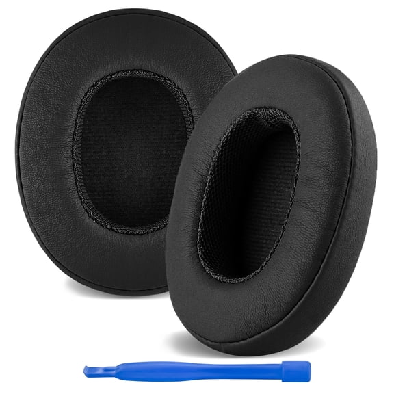 Replacement Ear Pads for Skullcandy Crusher Wireless Crusher Evo Crusher ANC Hesh 3 Venue ANC Headphones Ear Cushions, Ear Covers, Headset Earpads (Protein Leather/Black)