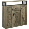 thumbnail image 1 of ACME Abiram 1-Drawer Wooden Server in Rustic Oak, 1 of 1