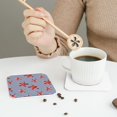 thumbnail image 6 of Disketp Starfish Navy Blue Stripe Funny Coasters,4 Pcs Leather Coasters With Holder, Perfect Housewarming Hostess Gifts,Protect Furniture From Water Marks Scratch, 6 of 9