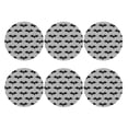 thumbnail image 2 of Disketp Bat Funny Coasters,6 Pcs Leather Coasters with Holder, Perfect Housewarming Hostess Gifts,Protect Furniture from Water Marks Scratch and Damage,Round Shape, 2 of 7