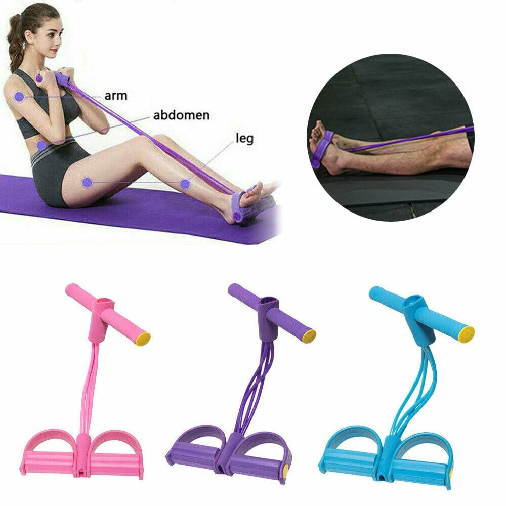 Lot De 4 Tubes élastiques De Fitness - Pour Traction, Abdos, Chevilles - Neuf