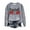 Grey, variant on Up To 50% Off Zip Up Sweatshirt Women Women's Baseball Printed Crew Neck Multi Color Multi Size Crew Neck Hoodless Long Sleeve Sweatshirt