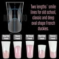 thumbnail image 2 of WWS-Duck Formes Doubles pour Extension d'Ongles en Gel Poly, Moules Réutilisables pour French Tip Acrylique Duckies, Moules de Design pour Manucure, pour Salon & DIY à la Maison 240 Pcs 12 Tailles, 2 of 4