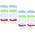 thumbnail image 1 of (Paquete de 16 mini) Cajas pequeñas para guardar comida de bebé, cajas de plástico transparente con tapas herméticas Cs_Lucky_B, 1 of 5