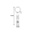 thumbnail image 2 of Fashion Emotional Support Coworker Keychain Couple Heart Lovers Keyring Gift Stainless Steel Car Key Ring Hanging Jewelry, 2 of 5