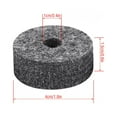 thumbnail image 1 of 8 PCS Drum Cymbal Pads de Fieltro 8 PCS Conjunto de Accessorios Negros para Tambores de Sonido Establecimiento, 1 of 7