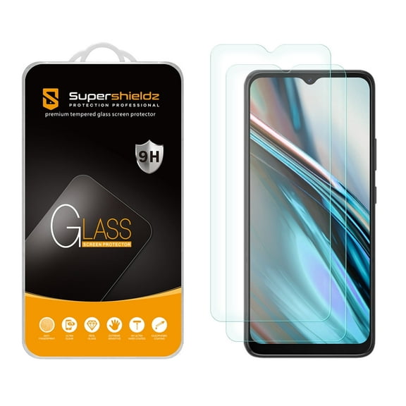 (2 Pack) Supershieldz Designed for BLU View 5 Tempered Glass Screen Protector, Anti Scratch, Bubble Free