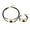 Yellow, variant on tasrioml 2Pcs/Set Necklace Bracelet Set Sparkling Rhinestones Inlaid Jewelry Set Adjustable Length Necklace Bracelet Set