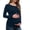 Navy, variant on SBYOJLPB Maternity Clothes for Women Long Sleeve Casual Round Neck Solid Color Pregnancy Pullover Top