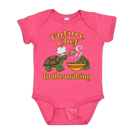 

Inktastic Future Chef in the Making with Cute Turtles Gift Baby Boy or Baby Girl Bodysuit