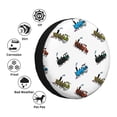 thumbnail image 5 of Rv Spare Tire Cover 14 inch - Train Pattern colorful Tire Covers for Trailers, Adjustable Camper Spare Tire Cover, 5 of 7