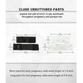 thumbnail image 3 of KUNINDOME Combination of Pants Waist Extenders and Maternity Shirts Extenders, Seamless Maternity Belly Band, 3 of 6