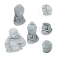 thumbnail image 3 of 3Pcs Buddha Modeling Sandstone Decor Creative Chic Landscape Prop Light Grey, 3 of 8