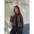 thumbnail image 3 of Cárdigan de punto con cuello redondo para mujer, suéter de manga larga con botonadura única, ajustado, dulce, a la moda, para otoño, 2024, 3 of 5